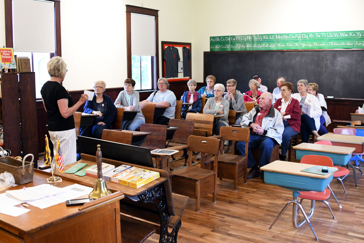 171 The interior of the 1950s schoolhouse which recently opened at Neligh.JPG